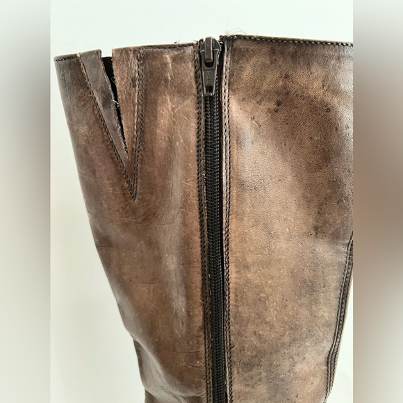 Zigi Soho Brown Leather Boots with buckles - Picture 3 of 10